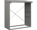Kaminholzunterstand Hörmann EcoStar Elegant-V Typ 2 181,4 x 102,5 x 198,0 cm grau-aluminium – Bild 2