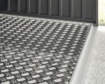 Fußboden Hörmann EcoStar für Kaminholzunterstand Typ 1 110 x 72 cm silber