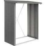 Kaminholzunterstand Biohort WoodStock 150 157 x 102 x 199 cm quarzgrau-metallic