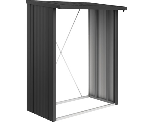 as.46978267.jpg Kaminholzunterstand Biohort WoodStock 150 157 x 102 x 199 cm dunkelgrau-metallic – Bild 3
