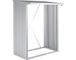 Kaminholzunterstand Biohort WoodStock 150 157 x 102 x 199 cm silber-metallic