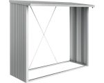 Kaminholzunterstand Biohort WoodStock 230 229 x 102 x 199 cm silber-metallic – Bild 3