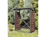 Kaminholzunterstand aus Weide 140 x 57 x 195/210 cm – Bild 3