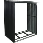 Kaminholzunterstand 153 x 81 x 170 cm anthrazit