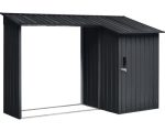 Kaminholzunterstand inkl. Geräteraum 270 x 105 x 158 cm anthrazit – Bild 2