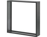 Kaminholzregal Firewood schwarz 155x155x35 cm