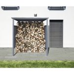 Fahrradunterstand, Kaminholzunterstand WESTMANN 180 x 203 cm anthrazit