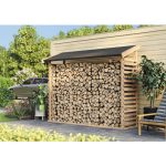 Kaminholzunterstand Karibu 226,2 x 60,4 x 183,8 cm natur
