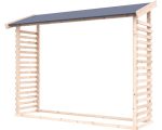 Kaminholzunterstand Karibu 226,2 x 60,4 x 183,8 cm natur – Bild 2