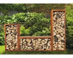 Kaminholzregal Palatino Woodpecker PRO 150 x 40 x 50 cm braun – Bild 2