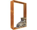 Kaminholzunterstand Palatino Corten 100 x 40 x 180 cm braun