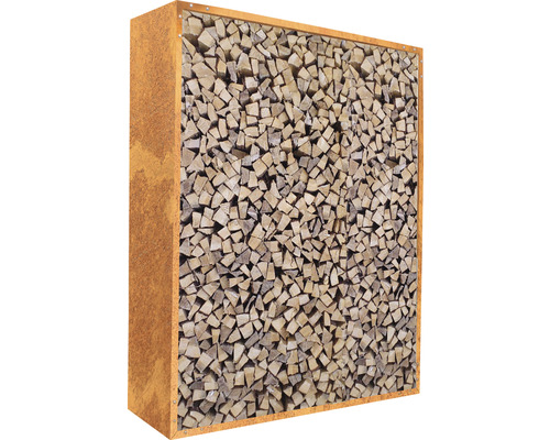 as.61078374.jpg Kaminholzunterstand Palatino Corten 150 x 40 x 180 cm braun – Bild 2