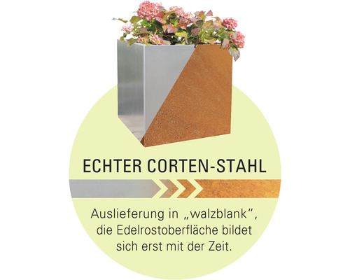 as.61287366.jpg Kaminholzunterstand Palatino Corten mit Rückwand 150 x 40 x 180 cm braun – Bild 6