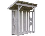 Kaminholzunterstand SKAN HOLZ Lars 1 190 x 70 x 234 cm natur – Bild 2