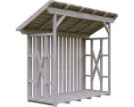 Kaminholzunterstand SKAN HOLZ Lars 2 240 x 100 x 247 cm natur – Bild 2