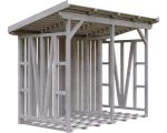 Kaminholzunterstand SKAN HOLZ Max 1 260 x 140 x 229 cm natur – Bild 2