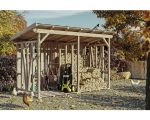 Kaminholzunterstand SKAN HOLZ Max 2 330 x 140 x 229 cm natur