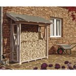 Kaminholzunterstand SKAN HOLZ Paul 1 190 x 70 x 229 cm natur