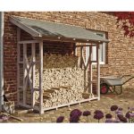 Kaminholzunterstand SKAN HOLZ Paul 2 240 x 100 x 243 cm natur