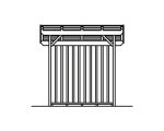 Kaminholzunterstand SKAN HOLZ Lars 1 190 x 70 x 234 cm natur – Bild 5