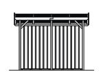 Kaminholzunterstand SKAN HOLZ Max 1 260 x 140 x 229 cm nussbaum – Bild 5