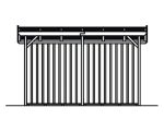 Kaminholzunterstand SKAN HOLZ Max 2 330 x 140 x 229 cm natur – Bild 5