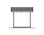 Kaminholzunterstand SKAN HOLZ Paul 1 190 x 70 x 229 cm natur – Bild 5