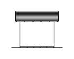 Kaminholzunterstand SKAN HOLZ Paul 2 240 x 100 x 243 cm natur – Bild 5