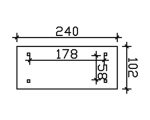 Kaminholzunterstand SKAN HOLZ Lars 1 190 x 70 x 234 cm natur – Bild 4