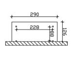 Kaminholzunterstand SKAN HOLZ Paul 2 240 x 100 x 243 cm natur – Bild 3