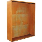 Kaminholzunterstand Palatino Corten mit Rückwand 150 x 40 x 180 cm braun