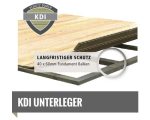 Kaminholzunterstand Karibu mit Abstellraum, inkl. selbstklebende Dachfolie 260 x 92 x 188 cm natur – Bild 7