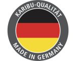 Kaminholzunterstand Karibu mit Abstellraum, inkl. selbstklebende Dachfolie 260 x 92 x 188 cm natur – Bild 10