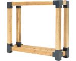 Kaminholzstapelhilfe WESTMANN Michel Gr. L 138 x 40 x 120 cm natur – Bild 2