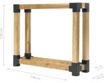 Kaminholzstapelhilfe WESTMANN Michel Gr. L 138 x 40 x 120 cm natur – Bild 8