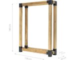 Kaminholzstapelhilfe WESTMANN Michel Gr. XL 138 x 40 x 180 cm natur – Bild 11
