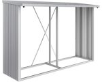Kaminholzunterstand Biohort WoodStock 300 300 x 102 cm silber-metallic