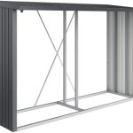 Kaminholzunterstand Biohort WoodStock 300 300 x 102 cm dunkelgrau-metallic