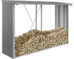 Kaminholzunterstand Biohort WoodStock 300 299 x 83 cm quarzgrau-metallic – Bild 2