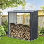 Kaminholzunterstand tepro Wood Store Large 164 x 83 x 157 cm anthrazit